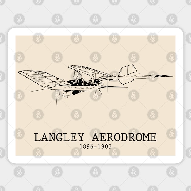 Langley Aerodrome 1896–1903 Sticker by Lakeric